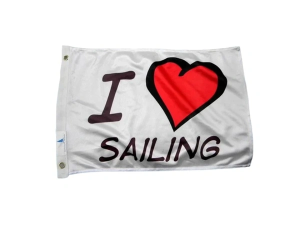 Flagg "I Love Sailing"
