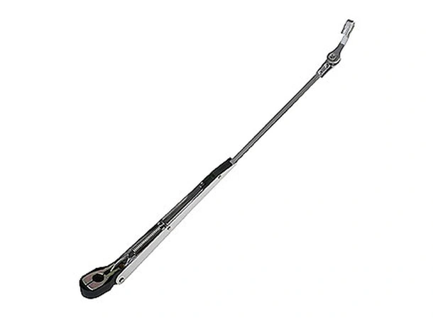 ROCA Viskerarm for W12, vridbar ende 475 - 610mm, elektropolert rustfritt