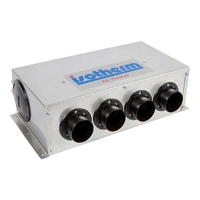 ISOTHERM Defroster 12V m/bryter/kabel 4x60mm stusser, 10kW/12V i rustfri kasse