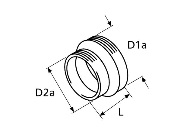 Standheizungs-Adapterrohr 60-75mm - Für Webasto & Eberspächer Heizungen