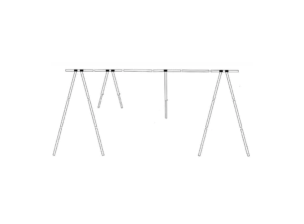Bakkestativ for båter - 9m 26 til 28 fot (9m)