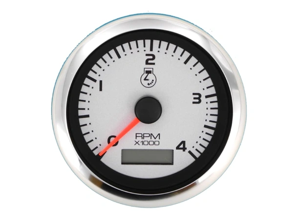 VEETHREE Turteller + Time Diesel 0-4000r Ø3" - Argent - f.magn.sv.hjulføler- bulk