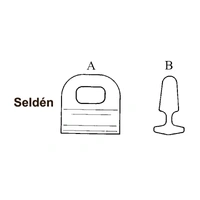 SEASURE Seilglider HA558 5-pack Seldén - A:25mm / B: 10mm