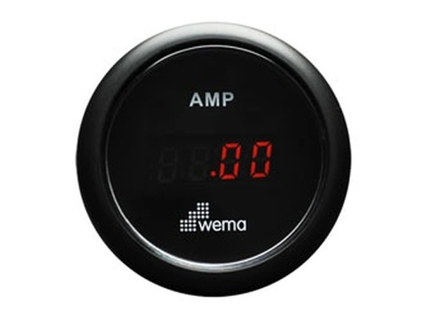 WEMA Amperemeter digital 150 A Sort