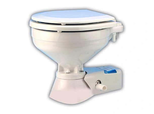 JABSCO Quiet Flush Toalett - 24V Compact 35x42x35 cm - Inkl. bryterpanel