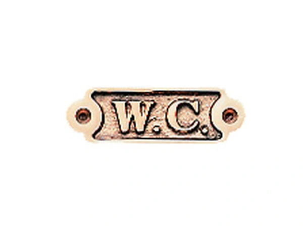 Skilt "W.C."