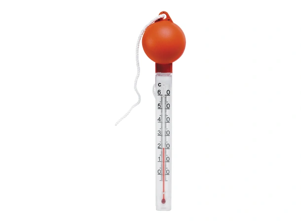 Badetermometer, orange topp