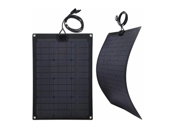 Fleksibelt Solcellepanel 50 Watt 76 x 53 cm