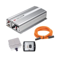 DEFA Inverter Pakke 4 1500W/12V m/ fj.kontr, 2m Plug-in, dbl. vegguttak