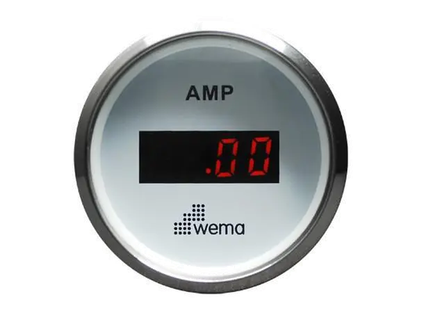 WEMA Amperemeter Digital 150A SL-hvit