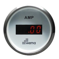 WEMA Amperemeter Digital 150A SL-hvit 