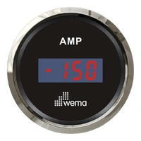 WEMA Amperemeter Digital 150 A Silverline, Sort