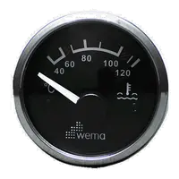 WEMA Vanntemperaturmåler sort 