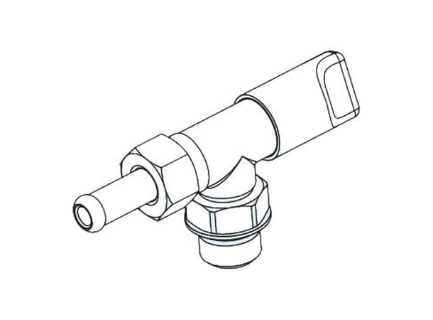 ULTRAFLEX T-stykke for styresylinder med o-ring/mutter