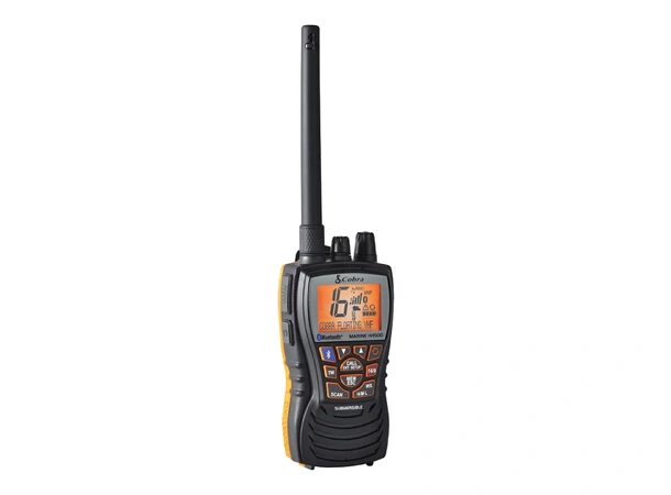 COBRA HH500 Flytende VHF Bluetooth Flyter og er vanntett.