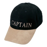 Crew Caps - Kaptein "Captain" Marineblå med beige skjerm