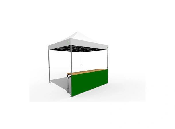 O.B. WIIK Vegg, halv - grønn for 3 x 3m pop-up telt (1 side)