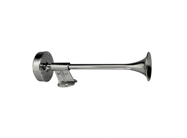 Ongaro enkelt trompethorn 12V Kort rustfritt trumpet horn.