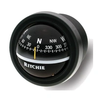 RITCHIE Panelmontert kompass V-57 Sort - Rose: 70mm