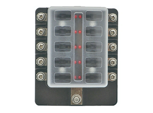 1852M Sikringsholder LED indikator 10 uttak