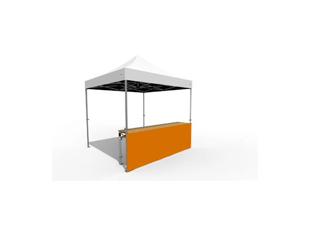 O.B. WIIK Vegg, halv - orange for 3 x 3m pop-up telt (1 side)