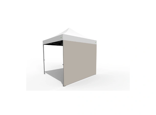 O.B. WIIK Vegg, tett - grå for 3 x 3m pop-up telt (1 side)
