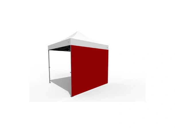 O.B. WIIK Vegg, tett - rød for 3 x 3m pop-up telt (1 side)