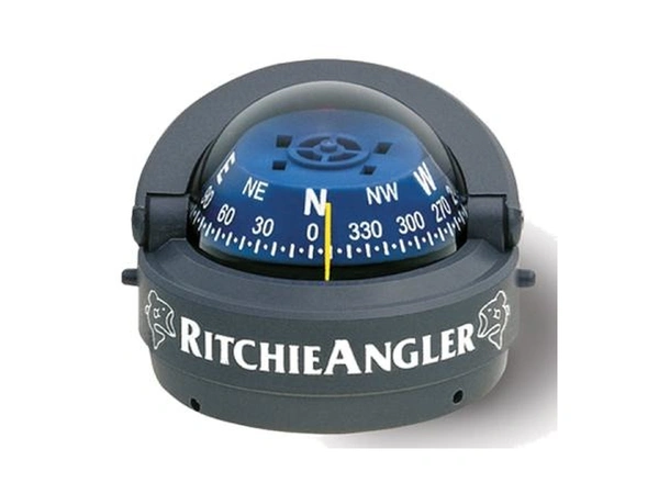 RITCHIE Flatmontert kompass RA93 Grå - Rose: 70mm