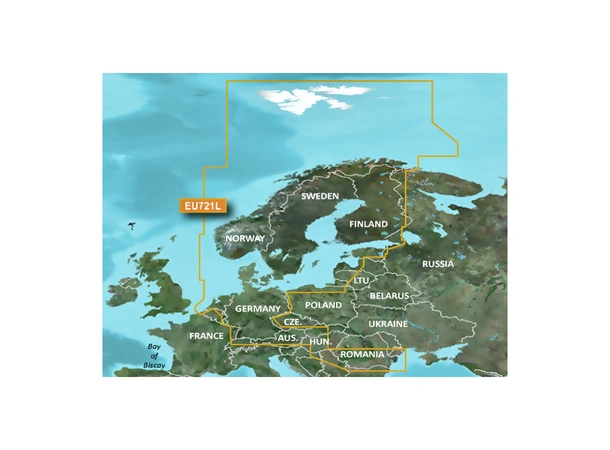 GARMIN Bluechart g3 Vision HD - L VEU721L: Nord-Europa