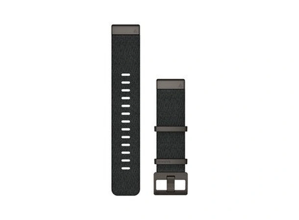 GARMIN QuickFit 22-klokkerem Jacquard-vevd nylon – Heathered Black
