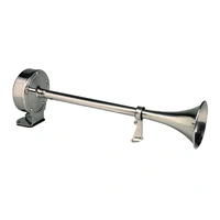 ONARGO enkelt trompethorn 24V, 12427 Enkelt rustfritt trumpet horn - 120db