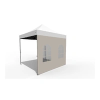 O.B. WIIK Vegg, m/vindu - grå for 3 x 3m pop-up telt (1 side)