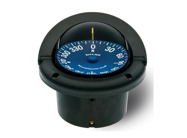 RITCHIE Nedfellbar kompass SS1002 Sort - Rose: 94mm