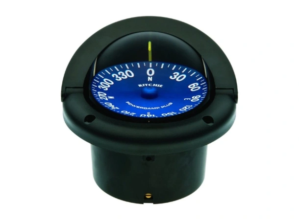 RITCHIE Nedfellbar kompass SS1002 Sort - Rose: 94mm