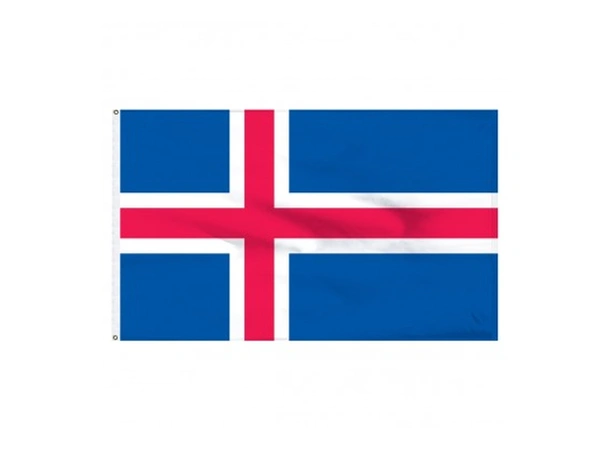 ADELA Gjesteflagg, Island 30 x 19 cm