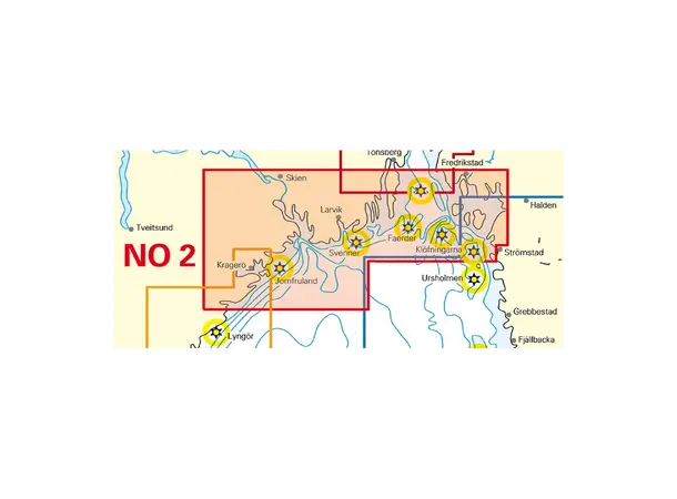 NV-CHARTS Atlas NO 2 Oslofjord Sør Sverige til Kragerø