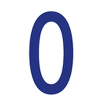 OPTIPARTS Seilnummer 0 blå - 23,5 cm til Optimist