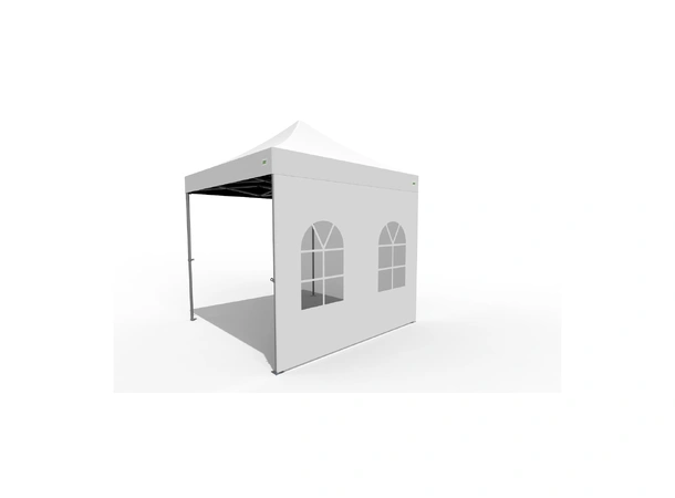 O.B. WIIK Vegg, m/vindu - hvit for 3 x 3m pop-up telt (1 side)