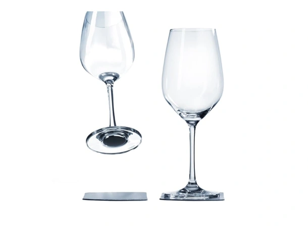 SILWY Magnetic Krystallglass - Vin 2 stk glass og magnetpads
