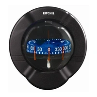 RITCHIE Kompass, Supersport SS-PR2 Sort - Rose: 93,5mm