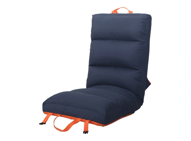 1852M Sittepute Comfy Big mørkeblå/oransje