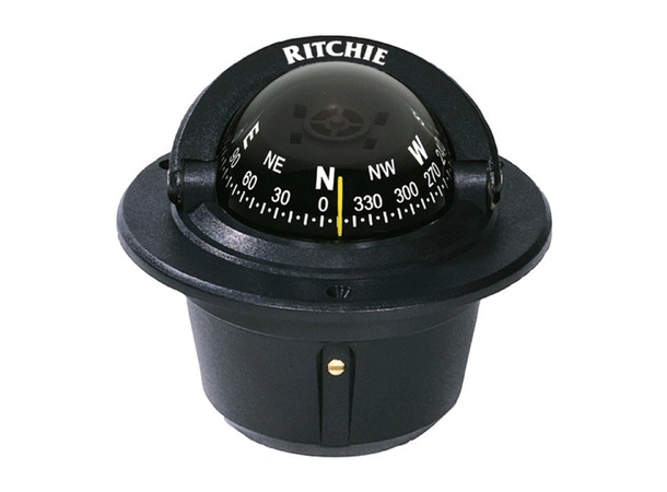 RITCHIE Nedfellbart kompass F50 Sort - Rose: 70mm