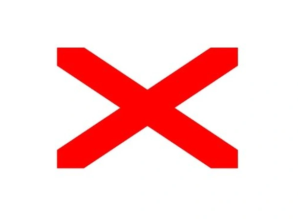 Signalflagg (30 x 45 cm) bokstav V
