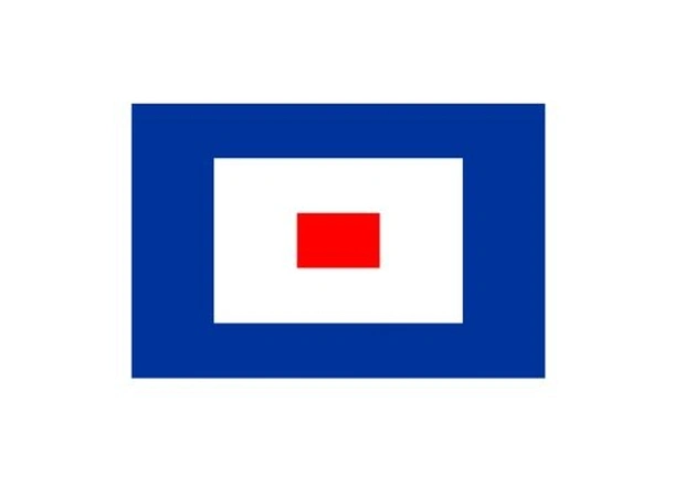 Signalflagg (30 x 45 cm) bokstav W