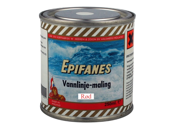 EPIFANES Vannlinjemaling, 250 ml Rød