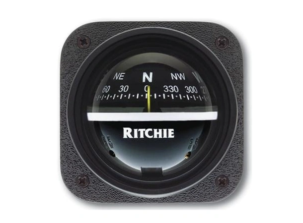 RITCHIE Panelmontert kompass V-537 Sort - Rose: 70mm