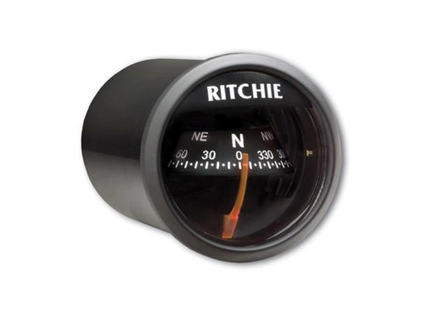 RITCHIE Panelmontert kompass X-21BB Sort - Rose: 51mm