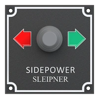 SLEIPNER Joystickpanel u/lås 12/24V 3-leder system