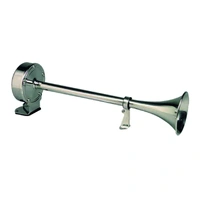 ONGARO Enkelt trompethorn 12V, 10027 Enkelt rustfritt trumpet horn. 12 Volt