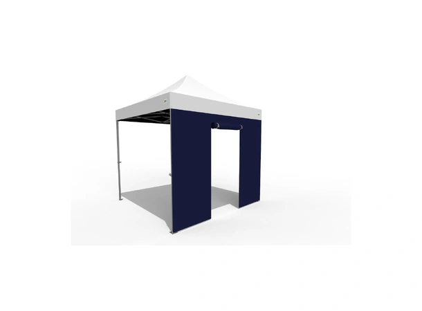 O.B. WIIK Vegg, m/rullopp dør - mørk blå for 3 x 3m pop-up telt (1 side)